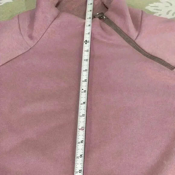 Athleta  sweatshirt, women’s small cross bottom pull over lavender comfortable - Picture 7 of 9